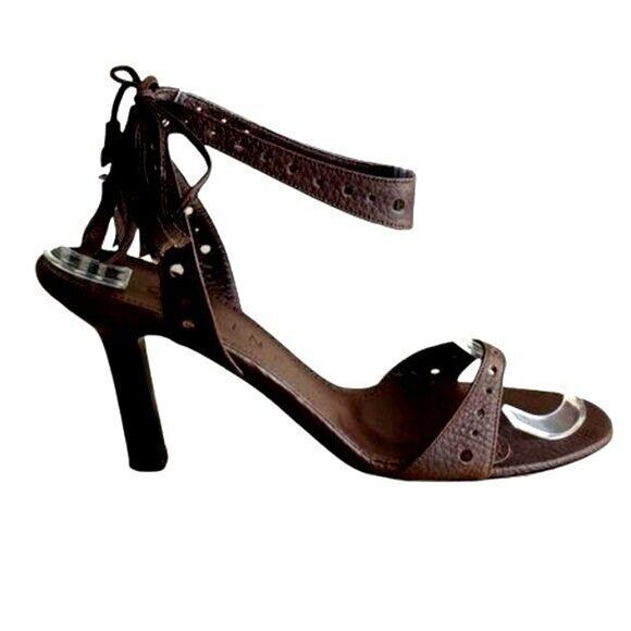 Celine Brown Leather Sandal 38B - Picture 10 of 10